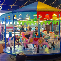 Manège portable pour enfants et adultes, carrousel à chevaux pour parc d'attractions extérieur, à vendre