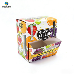 Boîte de présentation en <span class=keywords><strong>carton</strong></span> imprimé sur mesure, emballage de vente au détail en <span class=keywords><strong>carton</strong></span> ondulé, prêt à l'emploi sur étagère, distributeur à gravité PDQ POS - Product Image 1