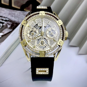 Reloj Deportivo de Lujo para <span class=keywords><strong>Mujer</strong></span> GW0536L2, Cuadrado, 38 mm, Caja de Acero Inoxidable, Correa de Silicona, Cuarzo, Venta al Por Mayor - Product Image 2