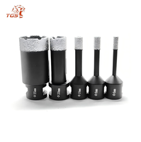 Forets diamantés brasés sous vide TGS 6 MM - 100 MM à filetage M14 pour carrelage en porcelaine et marbre