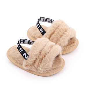 <span class=keywords><strong>Scarpe</strong></span> per <span class=keywords><strong>bambina</strong></span> <span class=keywords><strong>Scarpe</strong></span> estive per neonata <span class=keywords><strong>Scarpe</strong></span> antiscivolo con suola in cotone per ragazze Sandali per <span class=keywords><strong>bambina</strong></span> con tomaia in pelliccia 0-18 mesi - Product Image 6