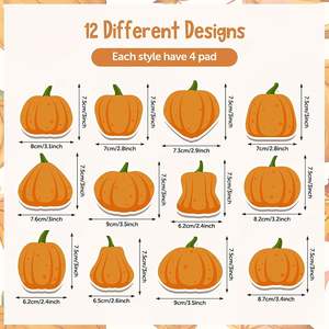 Notes autocollantes pour le jour de Thanksgiving, 48 pièces, pour le bureau et la fête d'automne - Product Image 2