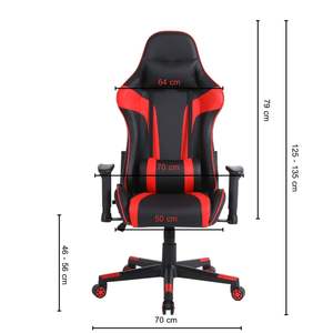 Chaise Rouge Européenne de Haute Qualité pour Jeux de Course Ergonomique Professionnelle Esport Swivel pour Jeux de Sport Chaise de Bureau en Cuir - Product Image 3