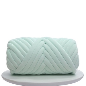 Hot Bán 3Cm Rộng Chunky Sợi Bện Tay Đan Chăn Thảm Ngắn Nhung Bông Ống Đầy Sợi - Product Image 3