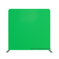 Support de toile de fond photo portable imprimé sur mesure en tissu tendu pour événements en studio et image de marque