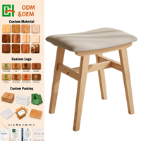 Chaise de maquillage compacte moderne, tabouret de coiffeuse avec coussin en forme de selle, assise en lin et éponge haute résilience, montage facile, chambre à coucher