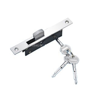 ล็อกประตูกระจกโรงแรมสไตล์ยุโรปพร้อมกุญแจประตูร่องอลูมิเนียมอัลลอยสังกะสี3ดอกคุณภาพระดับพรีเมียม - Product Image 2