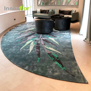 Alfombras chinas hechas a mano de lujo <span class=keywords><strong>para</strong></span> dormitorio, alfombra o alfombra azul <span class=keywords><strong>para</strong></span> sala de estar, personalizadas, cómodas, hechas a mano - Product Image 4