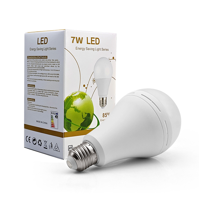 XJW-Q7W for Venezuela Emergency Rechargeable B22 E27 Battery Operated LED Light Bulb Custom 7 9 12 15 W White Emergency Bulb