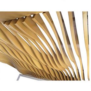 Modernas Placas de Techo de Aluminio 3D Impermeables y Resistentes al Fuego, Diseño Curvo, Ligero, Tamaños Personalizables, Techos Metálicos para Uso en Hoteles - Product Image 1