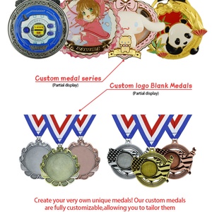 Medallas Deportivas Personalizadas de Oro para Correr, Nadar, Fútbol, Baloncesto, con Caja de Cristal, Lazo para Colgar y Soporte Metálico - Product Image 6