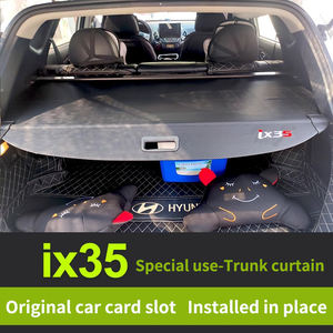 Cubierta de carga de <span class=keywords><strong>maletero</strong></span> retráctil de ajuste personalizado para <span class=keywords><strong>Hyundai</strong></span> Ix35 (2010-2023), Tucson L y <span class=keywords><strong>Santa</strong></span> <span class=keywords><strong>Fe</strong></span>-Almacenamiento de partición de equipaje trasero - Product Image 3