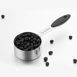 ステンレス製13点セット丸型計量カップ＆スプーンセット多用途ベーキングツール家庭用キッチン調味料＆塩スプーン - Product Image 5