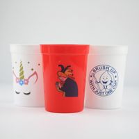 Gobelets jetables personnalisés de haute qualité 8oz-32oz, populaires pour les fêtes, en promotion