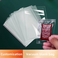 Sacs sous vide personnalisables en nylon transparent en plastique pour l'emballage personnalisable imprimé micro-ondable de nourriture