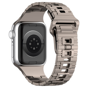 Correa de Silicona Estilo Metálico para <span class=keywords><strong>IWatch</strong></span> Ultra 2 49mm, Correa Deportiva Resistente para Apple Watch 9 8 7 45mm 44mm 41mm 40mm - Product Image 4