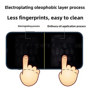 Cho <span class=keywords><strong>Apple</strong></span> Cho iPhone 15 Pro Tempered Glass Bảo Vệ Màn Hình 3D Radian 9H Độ Cứng Chống-Nhìn Trộm HD Bảo Vệ Phim Cho 14 Pro Max - Product Image 4