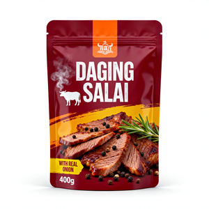 Sachet Doypack personnalisé en <span class=keywords><strong>aluminium</strong></span>, barrière <span class=keywords><strong>à</strong></span> l'humidité et <span class=keywords><strong>à</strong></span> l'oxygène, pour l'emballage authentique du Roti Bulan indonésien - Product Image 3