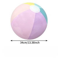 Ballon de plage gonflable en PVC, best-seller, doux, coloré, lumineux à LED, pour jeunes, thème dessin animé, multiples coloris