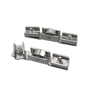Roulettes en acier inoxydable pour portes vitrées de placards, anti-rouille, design minimaliste - Product Image 1
