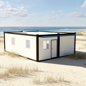 ボックススペース 2ベッドルーム 2バスルーム 40フィート×30フィート 分離型スチールコンテナハウス ファームハウスデザイン 耐候性 高級住宅 - Product Image 1