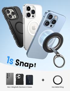 Support de téléphone magnétique amovible Lamicall STRR05, anneau rotatif à 360°, poignée de maintien pliable, béquille pour <span class=keywords><strong>selfie</strong></span> à la main, support de bureau - Product Image 6