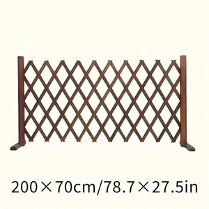 Clôture en bois anti-corrosion, portail d'isolement, cloison rétractable extérieure et intérieure, barrière anti-chats, barrière anti-chiens - Product Image 3