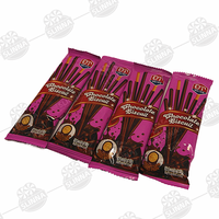 Vente en gros de boîtes d'emballage en vrac de biscuits croustillants enrobés de chocolat Halal doux délicieux pour enfants