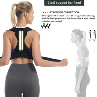 Correcteur de posture intelligent en matériau composite réglable, respirant, avec protection, soutien dorsal confortable