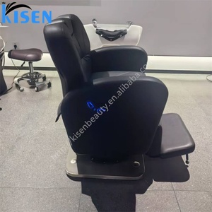 Kisen High Quality Modern Shampoo Chair Luxury Salon Sofa Electric Adjustable <b>Bed</b> with Ceramic Sink - Product Image 4