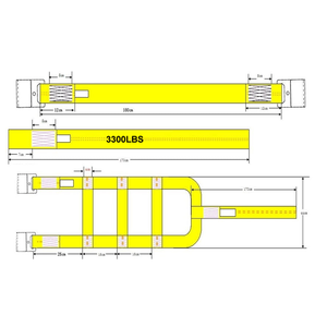 Phổ Tow Dolly Giỏ dây đai với móc phẳng, xe bánh xe dây đeo phù hợp với 14 "-19" lốp xe - Product Image 2