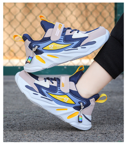 รองเท้าวิ่งขนแกะสำหรับเด็กผู้ชาย, รองเท้ากีฬาพื้นหนาสำหรับฤดูหนาว - Product Image 2