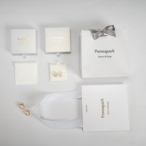 2025 New Custom Logo giấy trắng tông Nhẫn ngăn kéo Bao bì hộp đồ trang sức và túi xách - Product Image 6