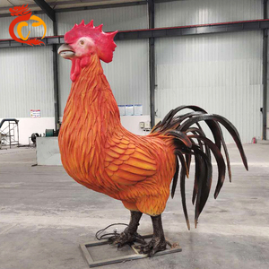 Mechanische Tier Animatronic Crowing <span class=keywords><strong>Cock</strong></span> Rooster Modelle zum Verkauf - Product Image 2