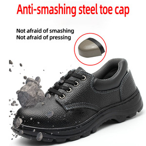 <span class=keywords><strong>Chaussure</strong></span> <span class=keywords><strong>de</strong></span> travail <span class=keywords><strong>de</strong></span> sécurité à embout en fer alcali résistant à l'acide antidérapant et à la perforation <span class=keywords><strong>de</strong></span> bonne qualité semelle en caoutchouc supérieure en cuir bon marché - Product Image 5