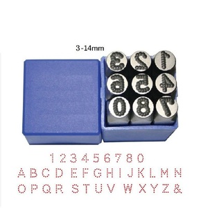 Kit de Sellos para Joyería de 3-10 mm, Código Numérico en Inglés, Cabezal de Acero sin Estampar, Molde de Caracteres de Acero con Puntos de Bajo Estrés - Product Image 5