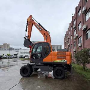 Excavatrice sur roues Doosan DX150W-9C d'occasion de haute qualité, modèle 2019, moteur 103KW, capacité de la benne de 0,57m, vente d'occasion - Product Image 6