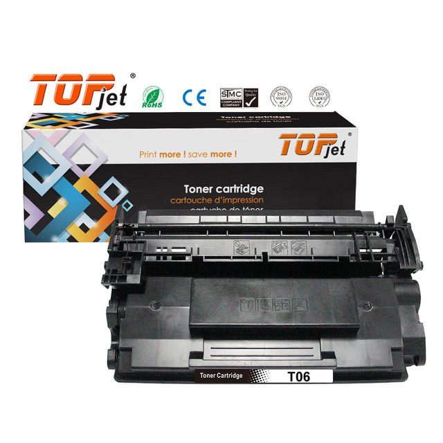 Topjet T06 T 06 Compatible Black Laser Toner Cartridge with Chip  for Canon Image RUNNER 1643i 1643P 1643iF Printer