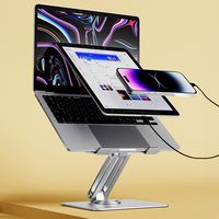 Support de tablette Support de moniteur portable pliable et réglable avec base lourde Ajustement stable pour support de tablette PC