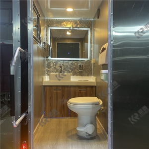Cabin Prefabricated Bathroom Wc Portable Mobile Camping Caravan Outdoor Travel Trailer Public Toilet - Product Image 5