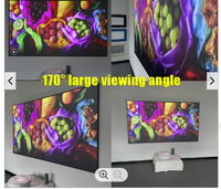 Pantalla de Proyección Telon de 120 Pulgadas 16:9, de Alta Calidad, Marco Fijo, Cristal Negro PET 3D 4K UST ALR, 266 Pulgadas, para Cine en Casa