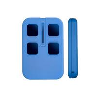 Télécommande JUHUI JH-TX519 avec logo personnalisé, 4 boutons, plastique coloré, moule privé, étanche, 315/433.92MHz, code fixe, code roulant, portée 30M