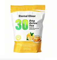 Thé Détox Minceur OEM 30 Jours Saveur Citron Faible Teneur en Sodium Adultes 100% Herbal Unisexe Perte de Poids Sachet en Aluminium