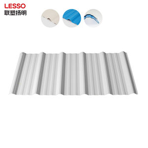 Lámina <span class=keywords><strong>de</strong></span> Techo <span class=keywords><strong>de</strong></span> UPVC Moderna, Impermeable, Anticorrosión, <span class=keywords><strong>de</strong></span> 2.5mm y 3mm, Tejas Trapezoidales Blancas para Almacenes y Mercados Agrícolas - Product Image 6