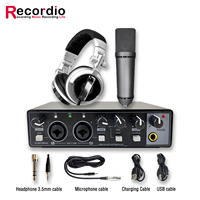 Carte son externe USB GAX-MD22P pour microphone d'enregistrement, idéale pour le doublage de groupe et l'équipement de diffusion en direct, carte son dédiée pour guitare et instruments