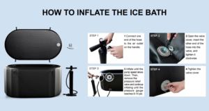 Bañera de Hielo Inflable Portátil Ovalada para Adultos, Terapia de Inmersión en Frío, Bañera Plegable Resistente - Product Image 3
