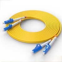 Câble de raccordement à fibre optique JIAXUN LC-UPC- SM Duplex 2,0 mm G657A1 Jaune
