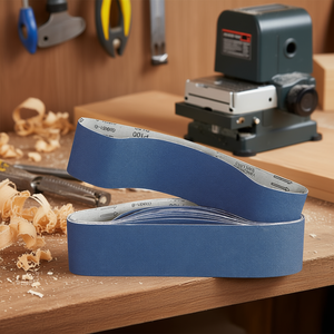 Bandes abrasives grain P100, bleues, pour ponceuse à bande - Product Image 3