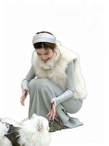 Chaqueta <span class=keywords><strong>de</strong></span> <span class=keywords><strong>Mujer</strong></span> <span class=keywords><strong>de</strong></span> <span class=keywords><strong>Piel</strong></span> Sintética <span class=keywords><strong>de</strong></span> Zorro para Otoño/Invierno, Nueva Colección, Larga, a la Moda, con Revestimiento <span class=keywords><strong>de</strong></span> Pelo, <span class=keywords><strong>Chaleco</strong></span> Deportivo con Cuello Alto y Pelo Sintético - Product Image 4