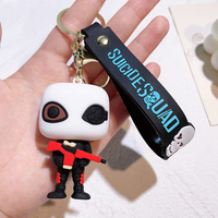 Porte-clés de haute qualité, vente en gros d'usine, porte-clés personnalisable, pendentif clown de dessin animé, porte-clés mousqueton en silicone